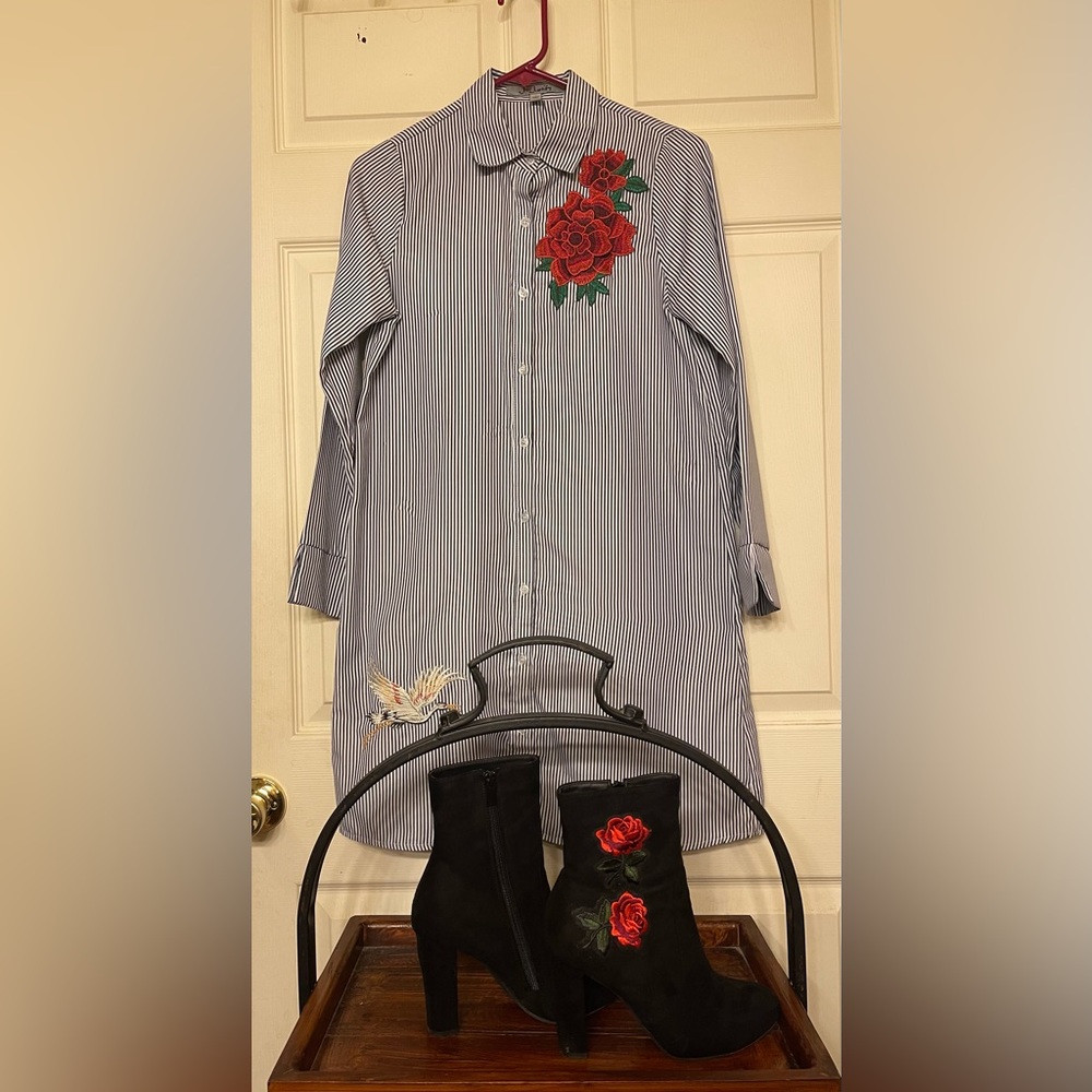 Dress with boots combo